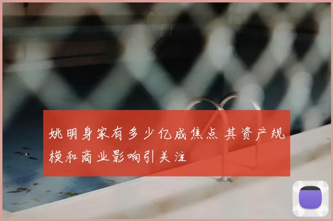 姚明身家有多少亿成焦点 其资产规模和商业影响引关注